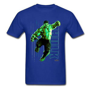 The Incredible Glow Hulk T-shirt Black Tops