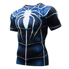 Load image into Gallery viewer, Marvel Spiderman Punisher Rashgard 3DT-Shirt Fitness