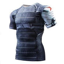 Load image into Gallery viewer, Marvel Spiderman Punisher Rashgard 3DT-Shirt Fitness