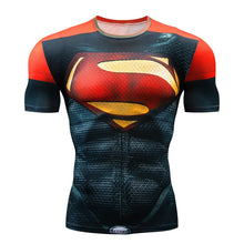 Load image into Gallery viewer, Superman Punisher Rashgard Running Shirt Men T-shirt