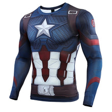 Load image into Gallery viewer, Captain American 3D Printed T shirts Men Long Sleeve