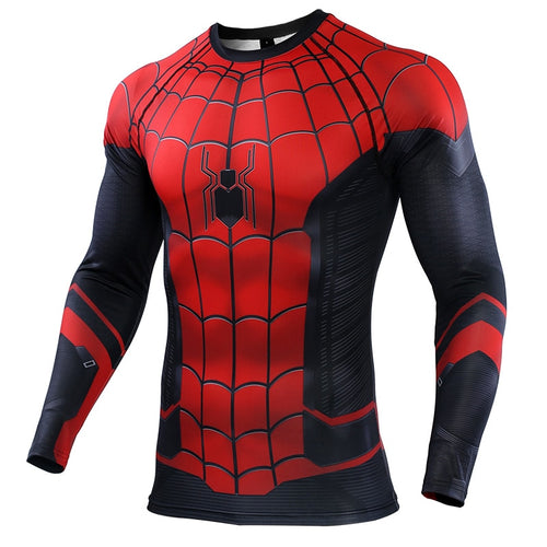Spider-Man T-shirts Men Compression