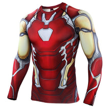 Load image into Gallery viewer, Avangers Iron Man 3D Compression T-Shirt