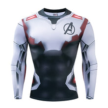 Load image into Gallery viewer, Long sleeve Spiderman 3D Printed T Shirts Men's Compression