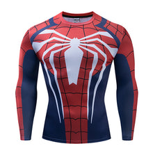 Load image into Gallery viewer, Long sleeve Spiderman 3D Printed T Shirts Men's Compression