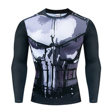 Load image into Gallery viewer, Long sleeve Spiderman 3D Printed T Shirts Men's Compression
