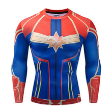 Load image into Gallery viewer, Long sleeve Spiderman 3D Printed T Shirts Men's Compression