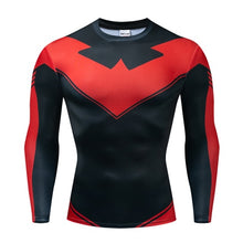 Load image into Gallery viewer, Long sleeve Spiderman 3D Printed T Shirts Men's Compression