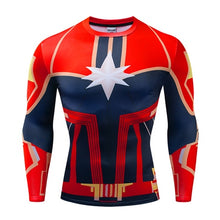 Load image into Gallery viewer, Long sleeve Spiderman 3D Printed T Shirts Men's Compression