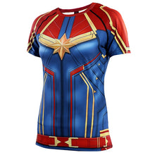 Load image into Gallery viewer, Captain 3D Printed T shirts Woman Costume Short