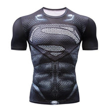 Load image into Gallery viewer, Marvel Spiderman Punisher Rashgard  Blue T-Shirt